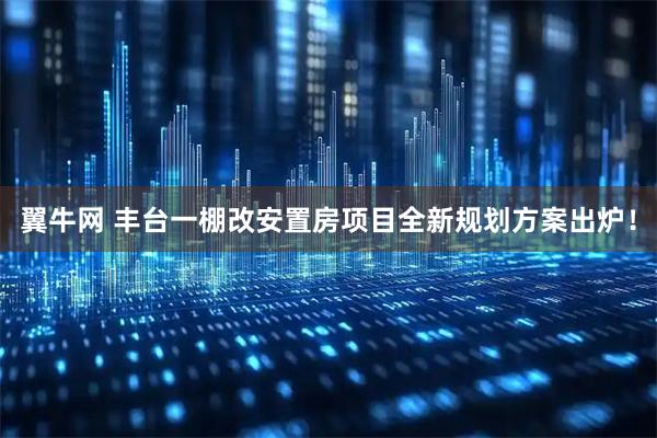 翼牛网 丰台一棚改安置房项目全新规划方案出炉！